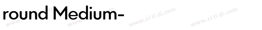 round Medium字体转换